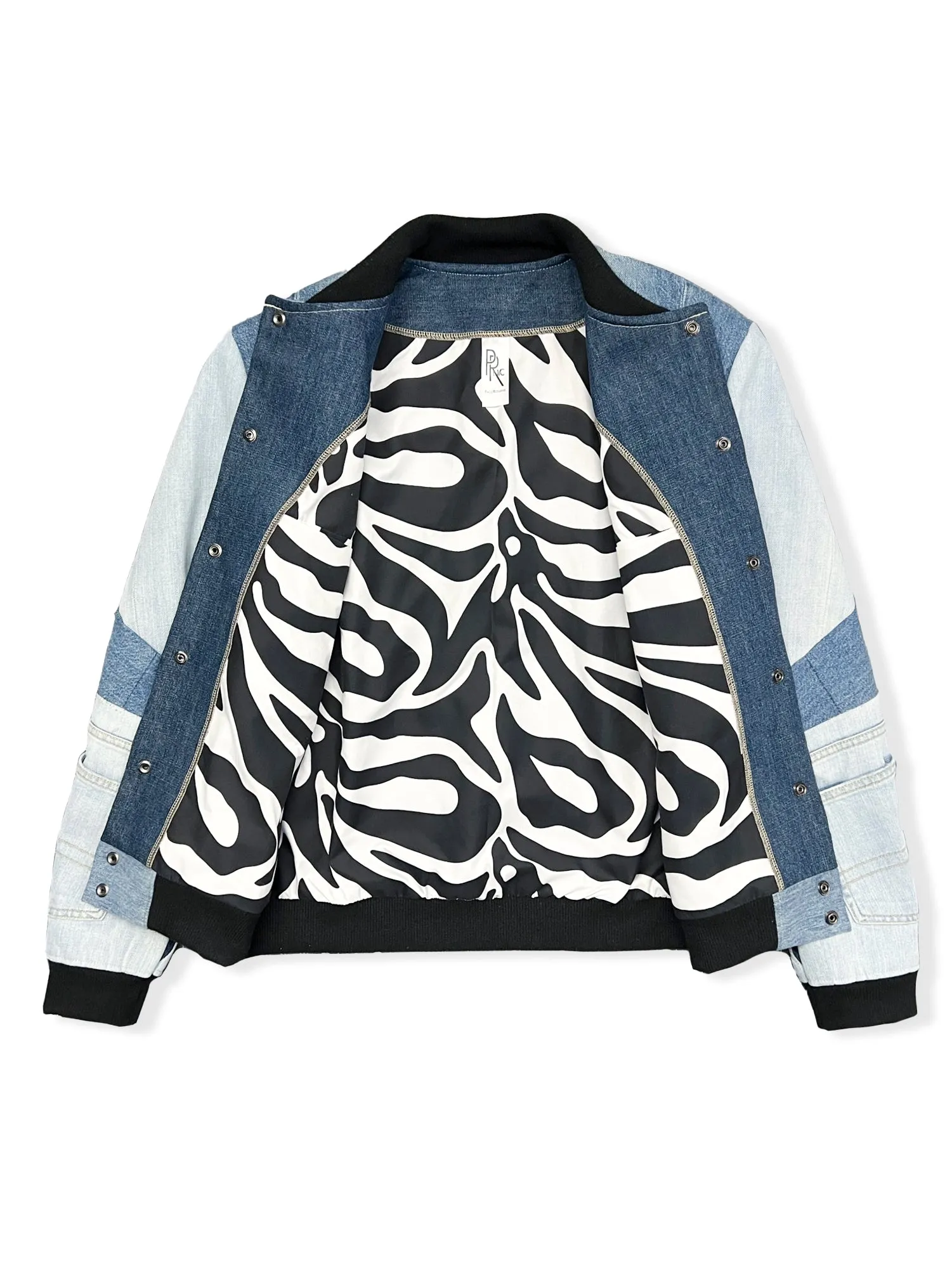 Upcycled Denim Bomber Jacket (MADE TO ORDER)