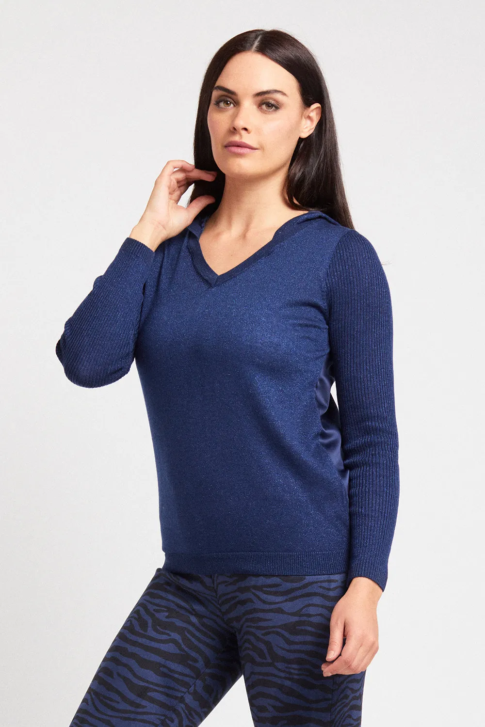 V-neck Hoody - Shine & Sparkle: FINAL SALE