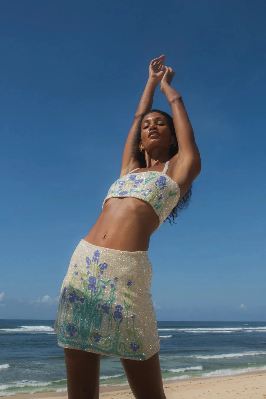Venice Hand-Embroidered Co-Ord Skirt