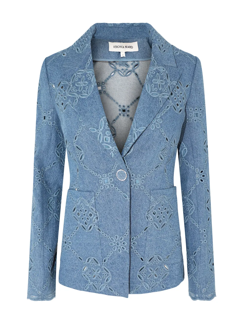 Veronica Beard Naira Jacket in Sea Glare