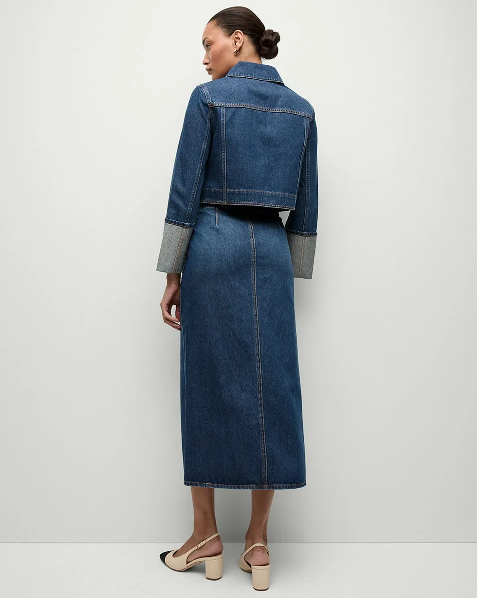 Veronica Beard Phila Denim Jacket in Evening Dusk