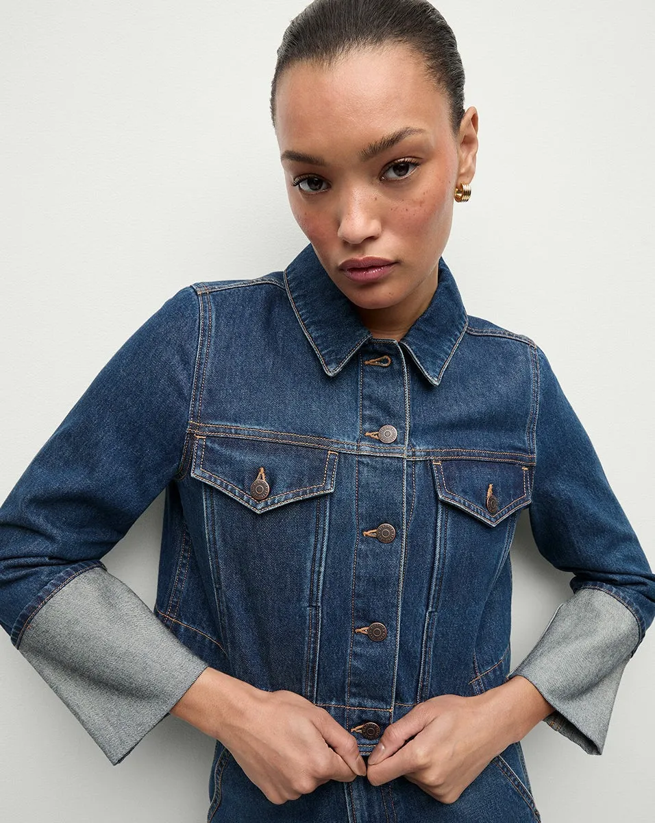 Veronica Beard Phila Denim Jacket in Evening Dusk
