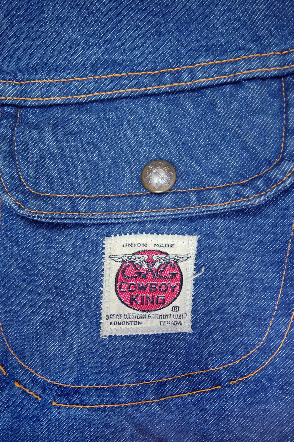 Vintage Cowboy King By Great Western Denim Jacket (JYJ-068)