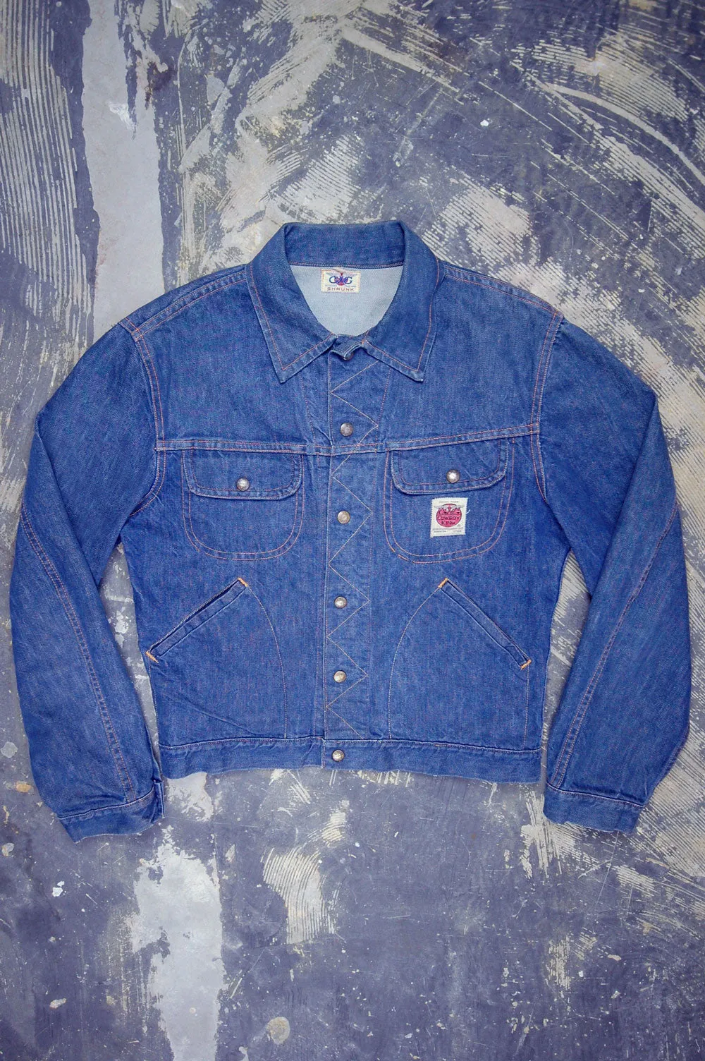 Vintage Cowboy King By Great Western Denim Jacket (JYJ-068)
