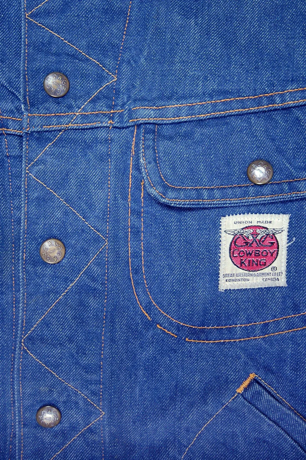 Vintage Cowboy King By Great Western Denim Jacket (JYJ-068)