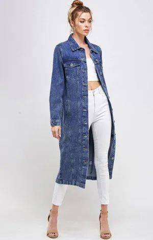 White Non-Stretch Third Quarter Denim Jacket