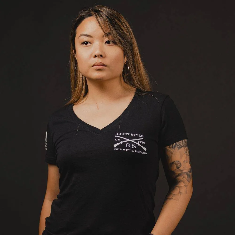 Women's Easy Rider V-Neck - Black