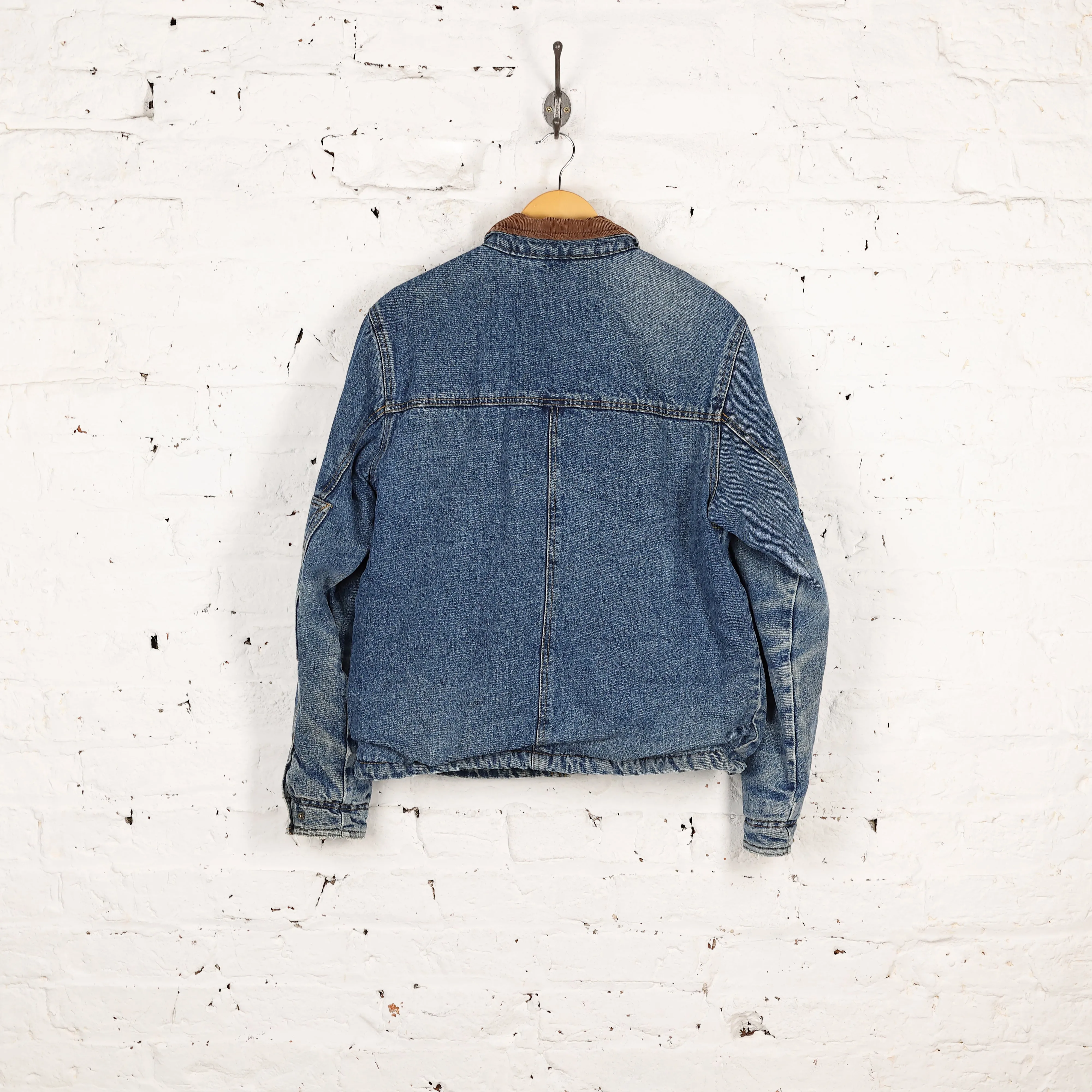 Wragler Fleece Lined Winter Denim Jacket - Blue - S