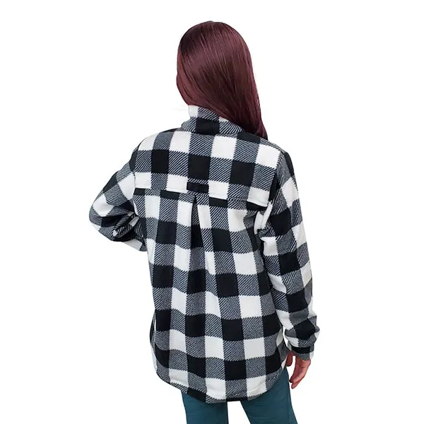 YOUTH CAMP JACKET BUFFALO CHECK WHITE