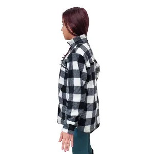 YOUTH CAMP JACKET BUFFALO CHECK WHITE