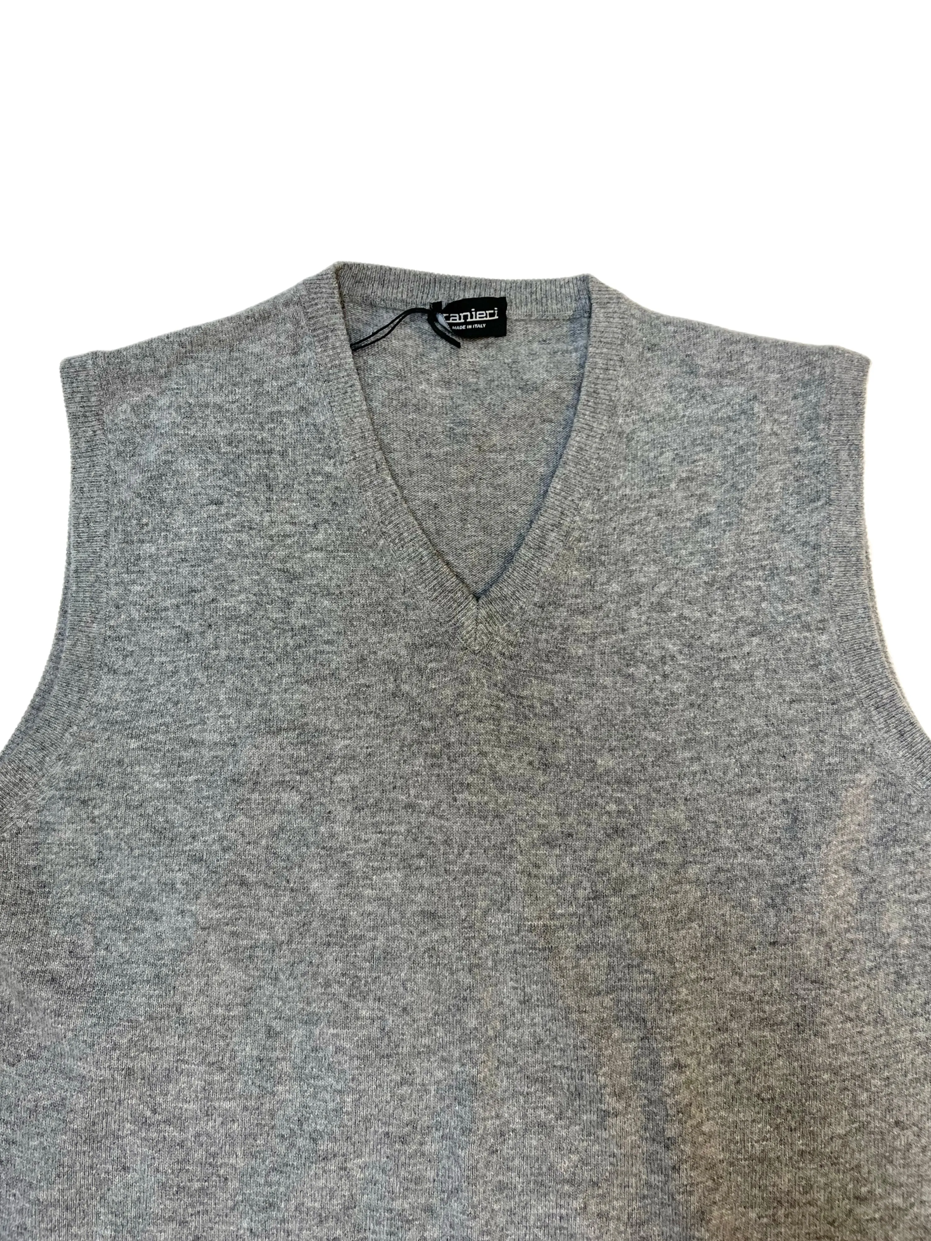 ZANIERI Men's Gray Sleeveless Vest Sz L NWT